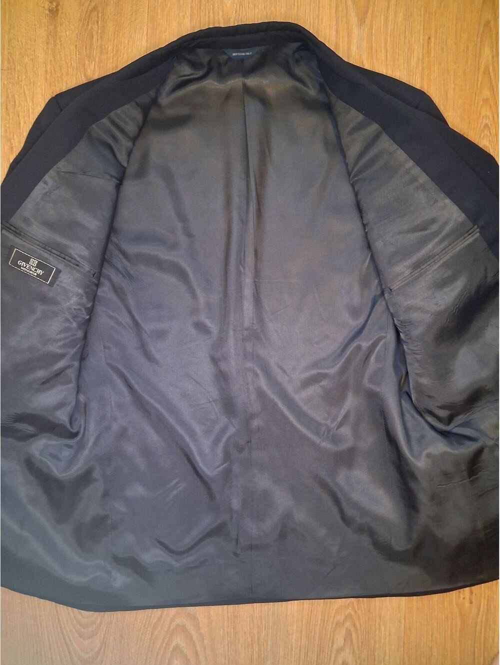 Givenchy Double Breasted Blazer Sport Coat 42R Navy Wool - Picture 6 of 10